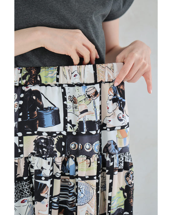 シネマの中のファッションアイコンミディアムスカート