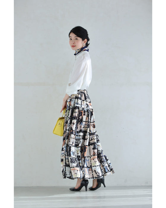 シネマの中のファッションアイコンミディアムスカート