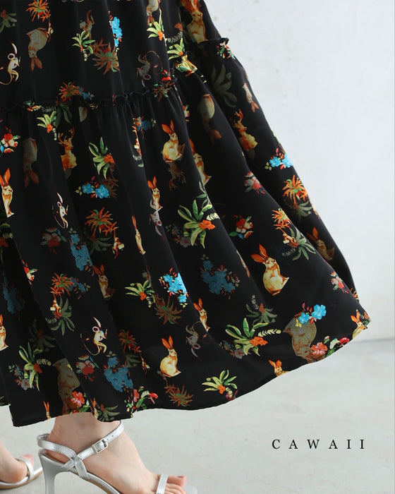 楽園に潜むアニマルロングスカート