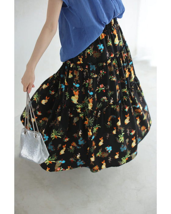 楽園に潜むアニマルロングスカート