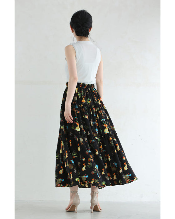 楽園に潜むアニマルロングスカート