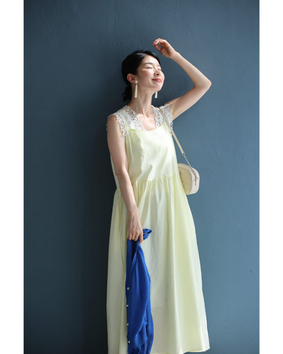 サイドリボンブラウスとキャミワンピースの2点セット【set】