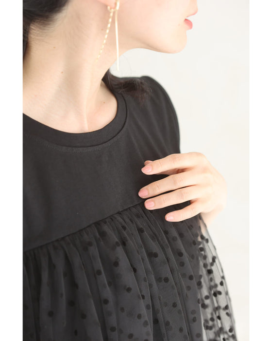 スリーブカットソートップス