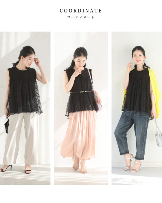 スリーブカットソートップス