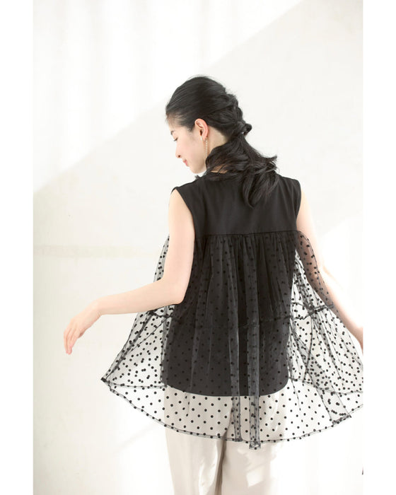 スリーブカットソートップス