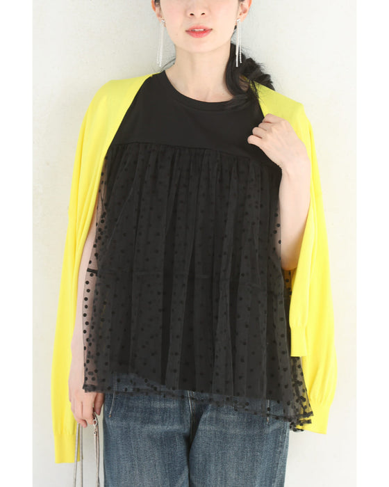 スリーブカットソートップス