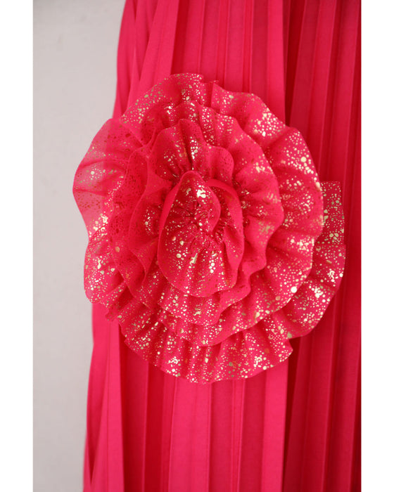 プリーツカットソーと花咲くチューブトップワンピースの2点セット【set】