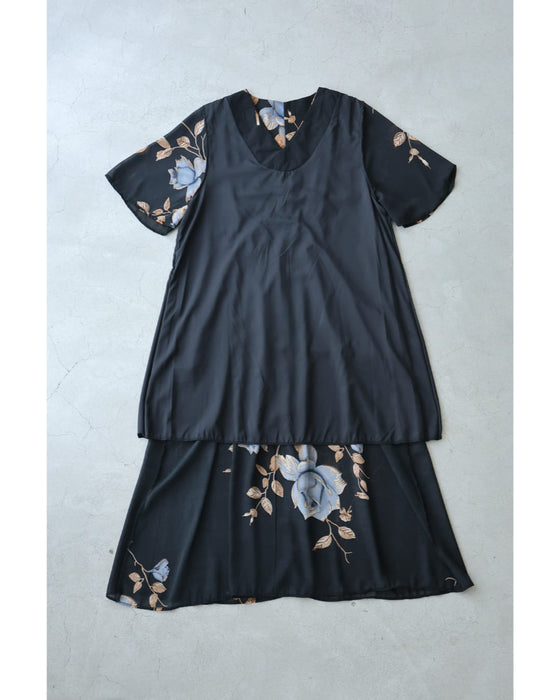 Michal Negrinワンピース　ローズ柄サマードレス　ビクトリアン調　薔薇 CHI CHI LONDON シアーレース フラワー刺繍ワンピース DarkGreen