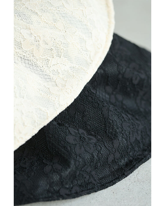 おしゃれに日差し除け 総レース帽子