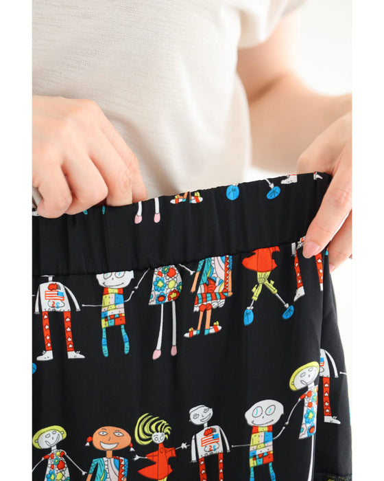 ファニーなお絵かきガーランドミディアムスカート