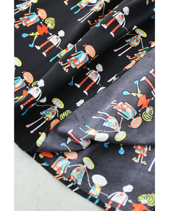 ファニーなお絵かきガーランドミディアムスカート