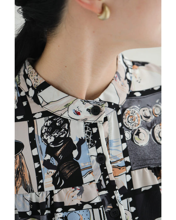 シネマの中のファッションアイコンAラインブラウス