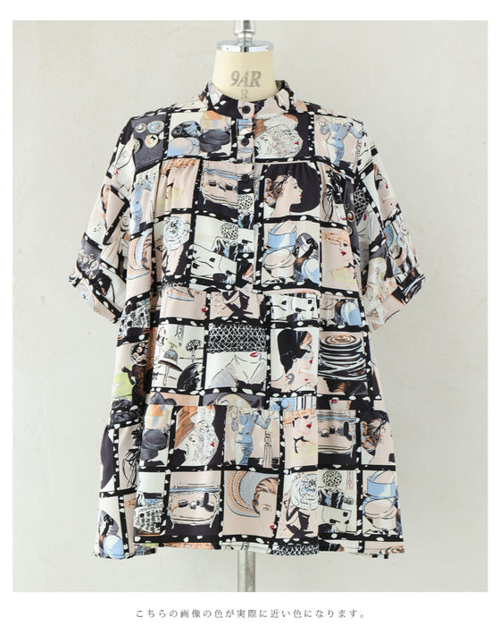 シネマの中のファッションアイコンAラインブラウス