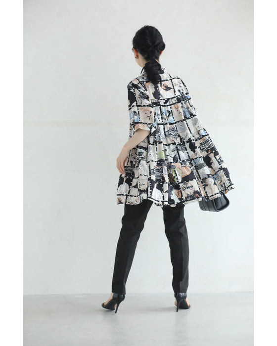 シネマの中のファッションアイコンAラインブラウス