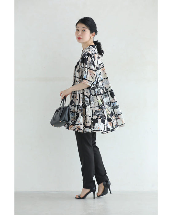 シネマの中のファッションアイコンAラインブラウス