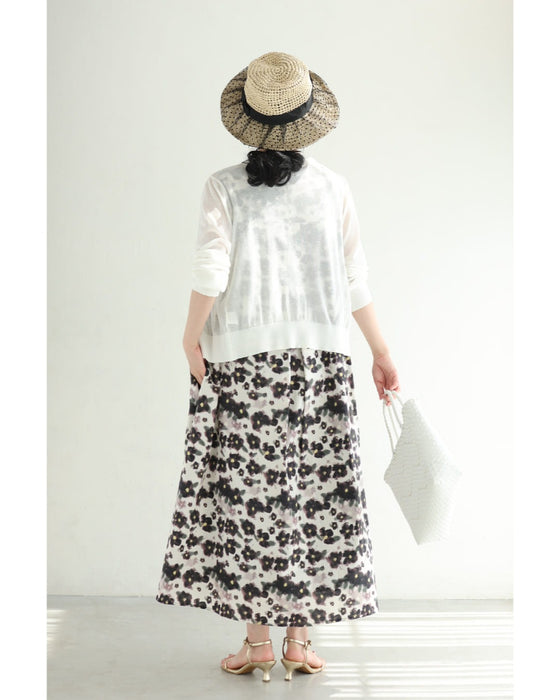 ドットチュールベールの麦わら風ハット