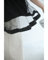 後ろ下がりベールのTシャツトップス