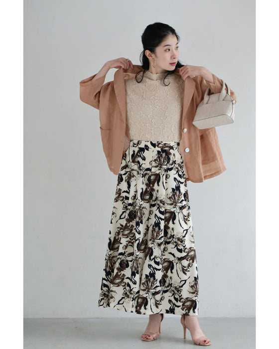 ささやかに煌めく立体シアーカットソートップス