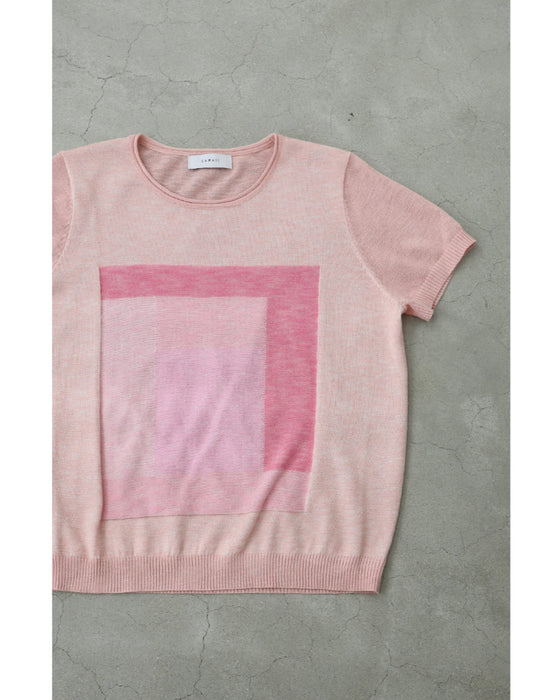 フレームニットカットソートップス