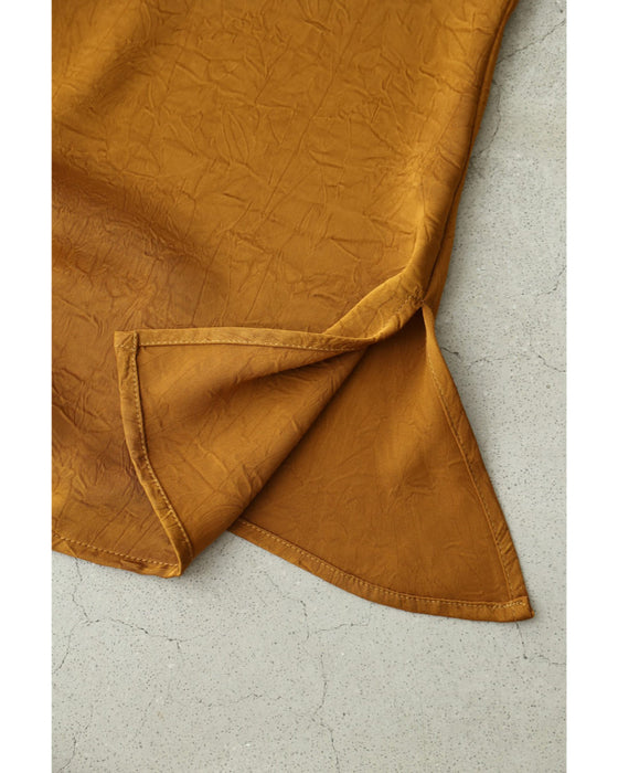 ウエストコサージュのドレープブラウストップス