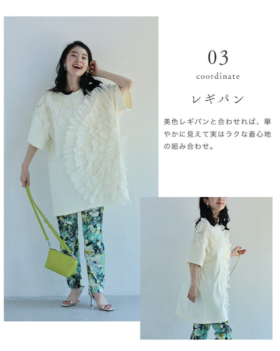 華やか好きさんに贈る 立体花Tシャツ