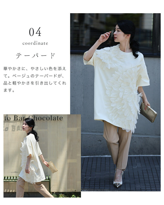 華やか好きさんに贈る 立体花Tシャツ