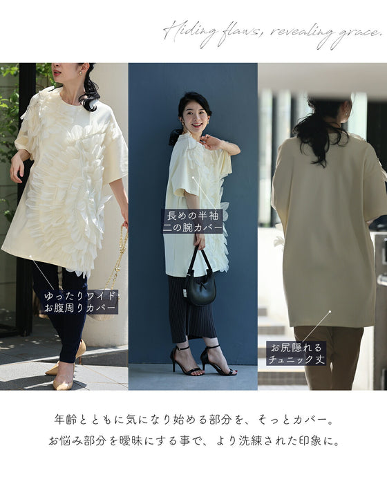 華やか好きさんに贈る 立体花Tシャツ