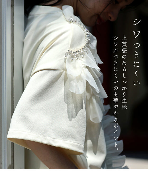 華やか好きさんに贈る 立体花Tシャツ