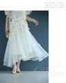 優雅に舞う立体チュールスカート