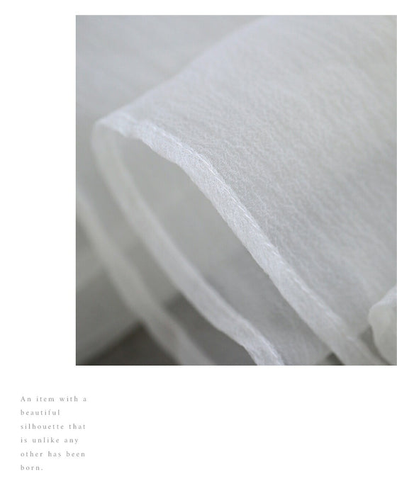 優雅に舞う立体チュールスカート