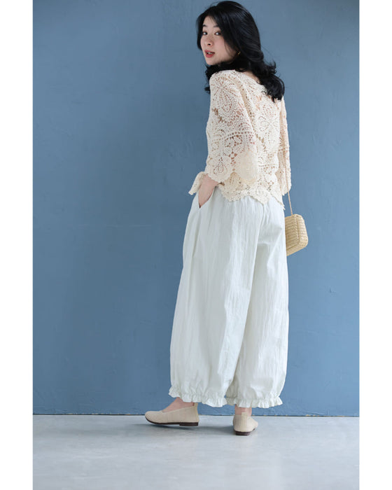 ふんわり軽やかなバルーンシルエットパンツ