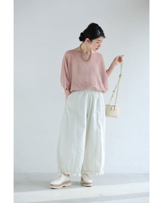 ふんわり軽やかなバルーンシルエットパンツ