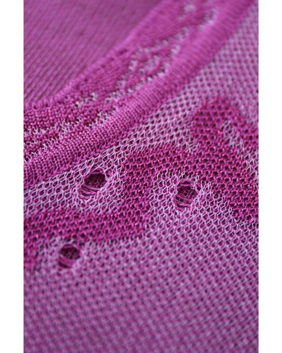 ささやかに煌めくレース柄のサマーニットプルオーバートップス