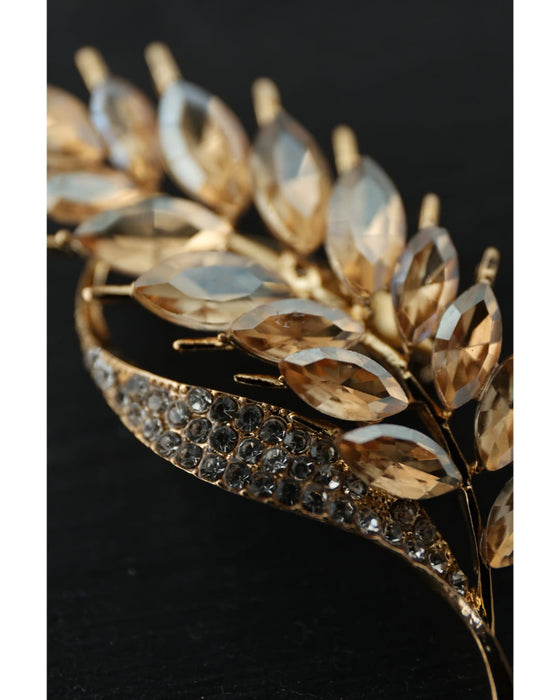 黄金色に実る稲穂のピンブローチ