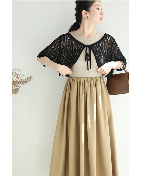 重ねて楽しむインナーフレアワンピース