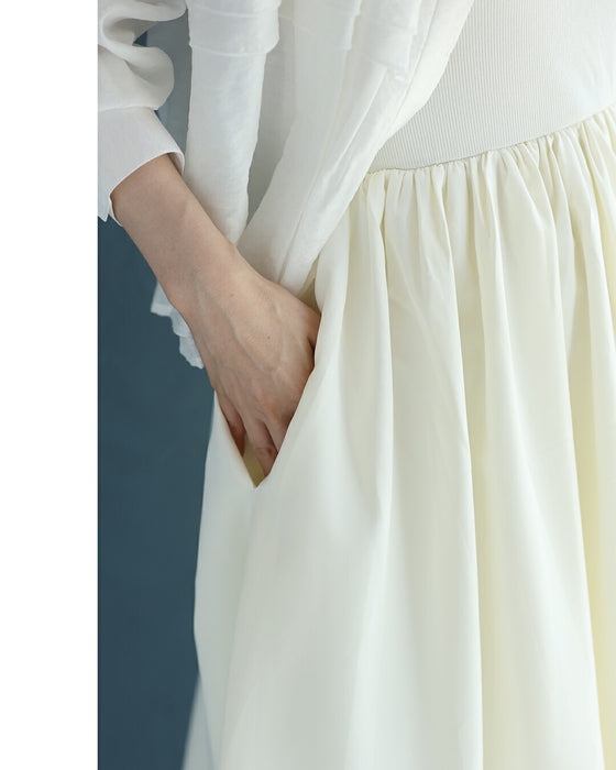 重ねて楽しむインナーフレアワンピース