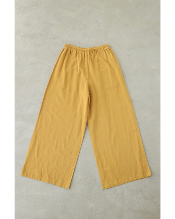 さらり涼しいカラーワイドパンツ