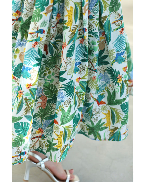 陽気なアニマルのジャングルミディアムスカート