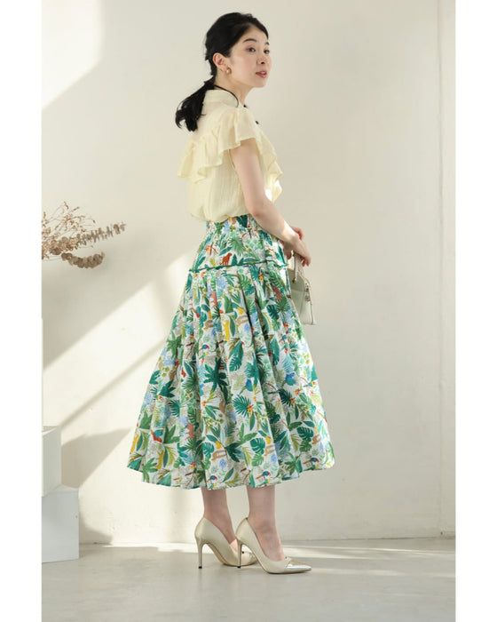 陽気なアニマルのジャングルミディアムスカート