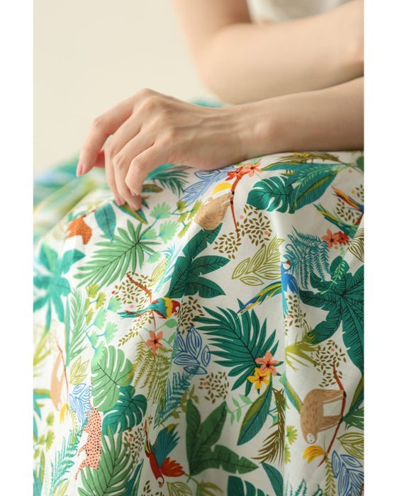 陽気なアニマルのジャングルミディアムスカート