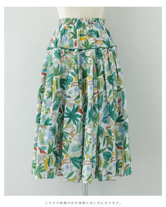 陽気なアニマルのジャングルミディアムスカート