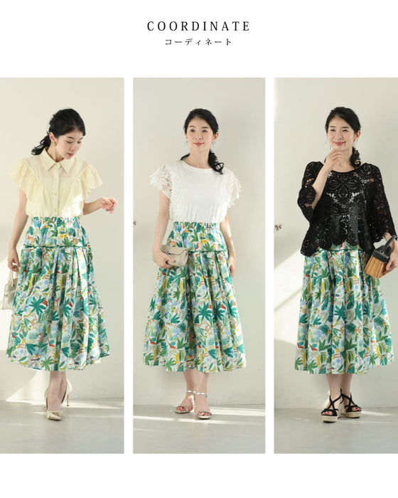 陽気なアニマルのジャングルミディアムスカート