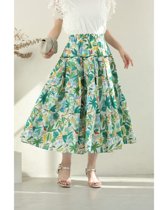 陽気なアニマルのジャングルミディアムスカート