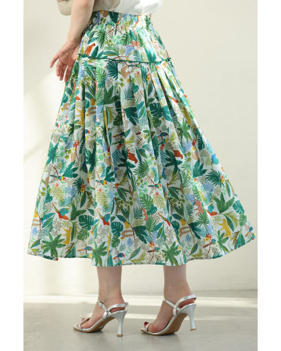 陽気なアニマルのジャングルミディアムスカート