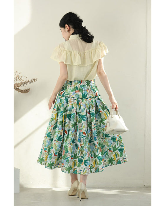 陽気なアニマルのジャングルミディアムスカート