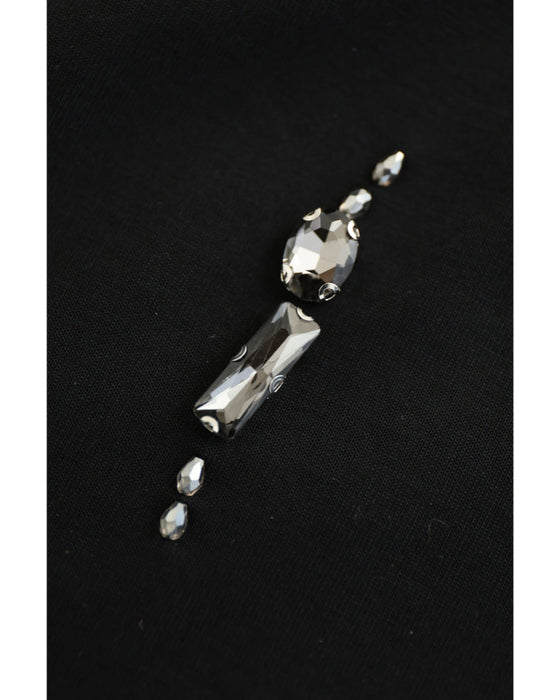 くしゅくしゅ袖のデコレーションビジューカットソートップス