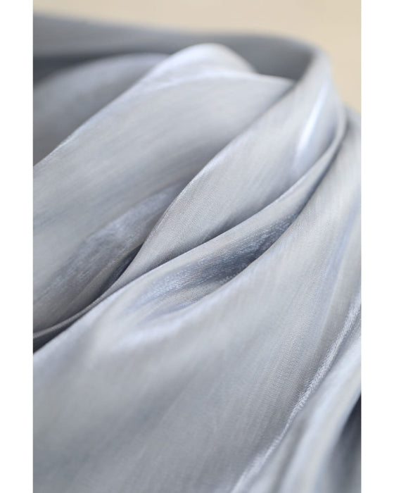 ひらひら裾が踊る重ね着風ロングワンピース