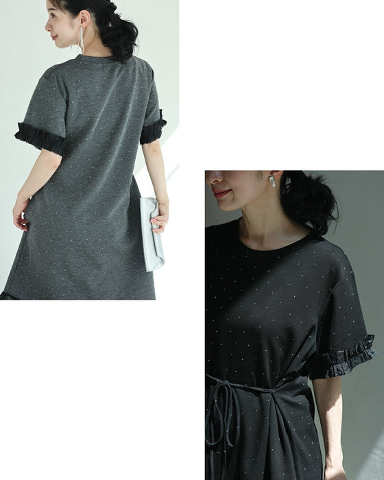 ラクなのにきちんと見え 星空ワンピース