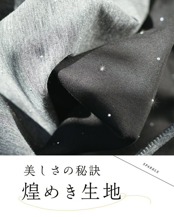 ラクなのにきちんと見え 星空ワンピース