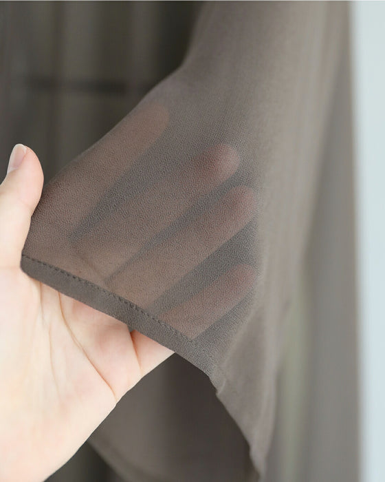 まるで空気 ワンピ映え ガウンカーディガン